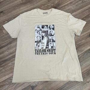Taylor Swift The Eras Tour T Shirt Size XLarge Off White Official Merch US Date
